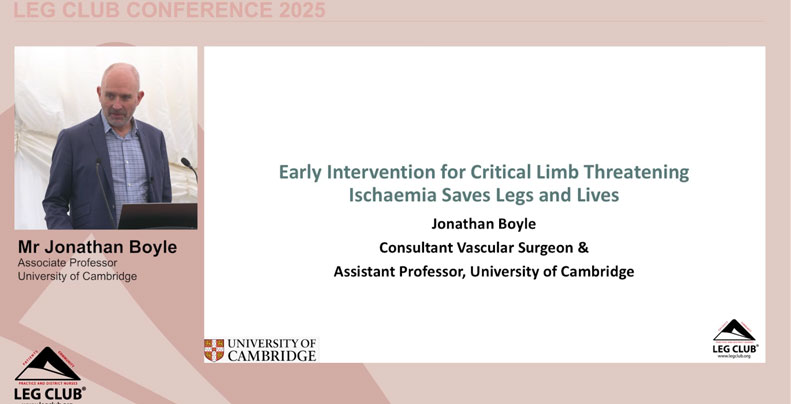 Mr Jonathan Boyle – Early intervention for critical limb threatening ischaemia (CLTI) saves legs and lives